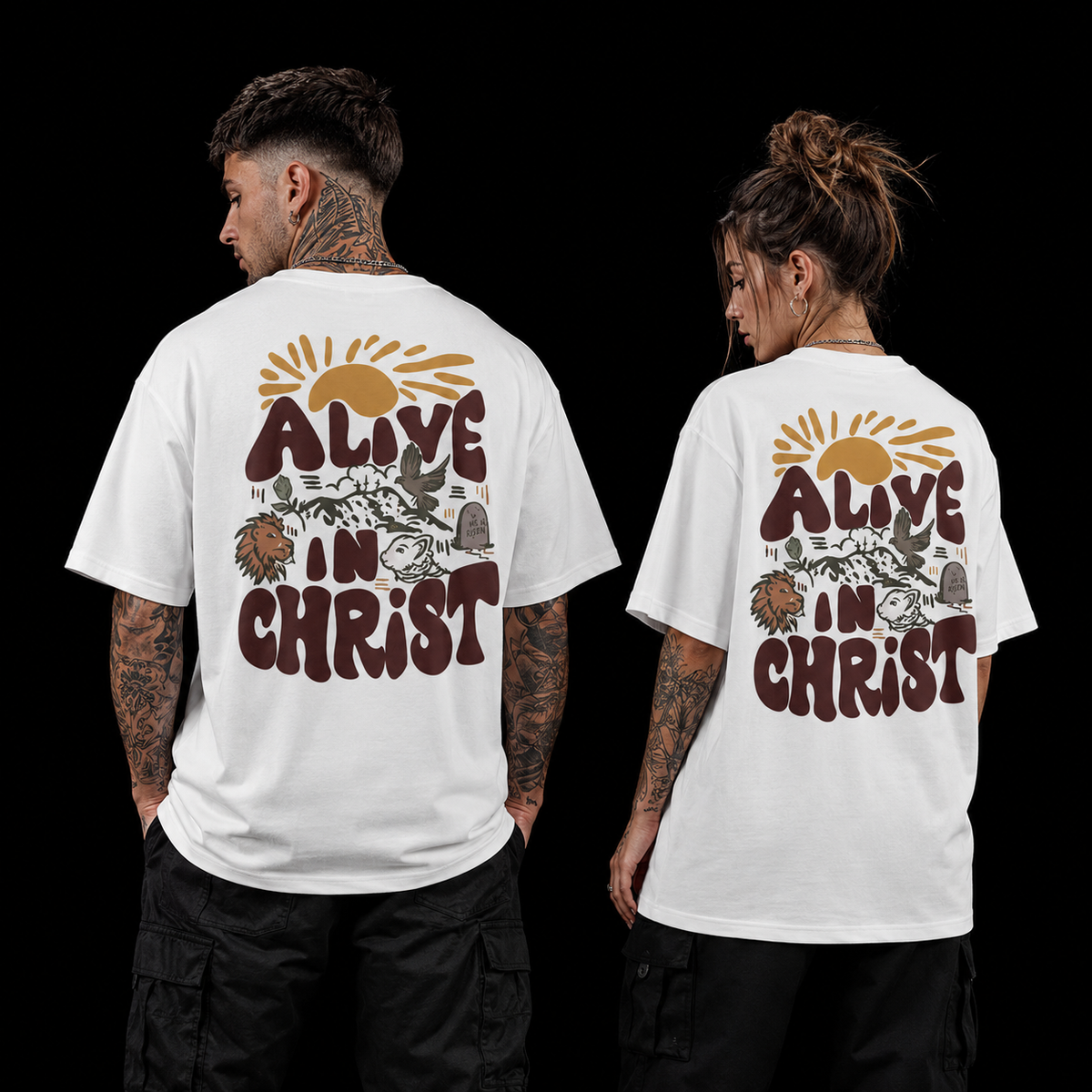 Camiseta Oversized Cristã Alive Fl