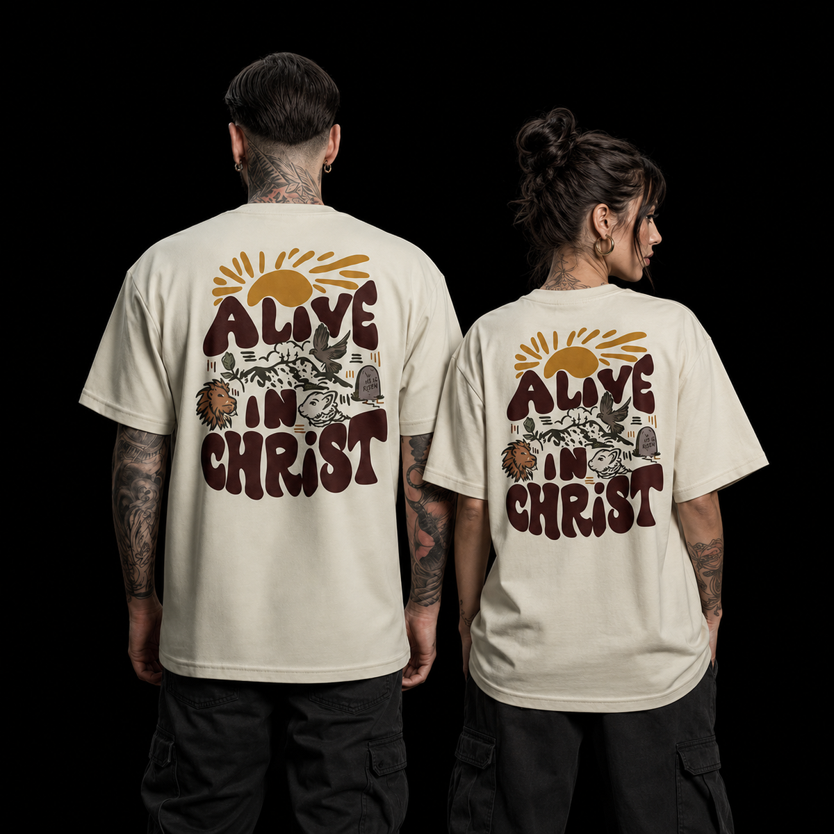 Camiseta Oversized Cristã Alive Fl