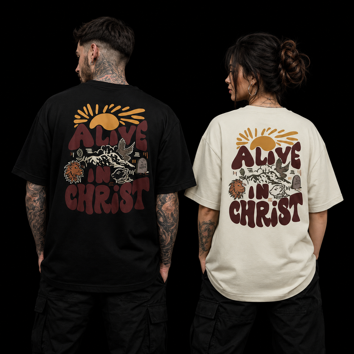 Camiseta Oversized Cristã Alive Fl