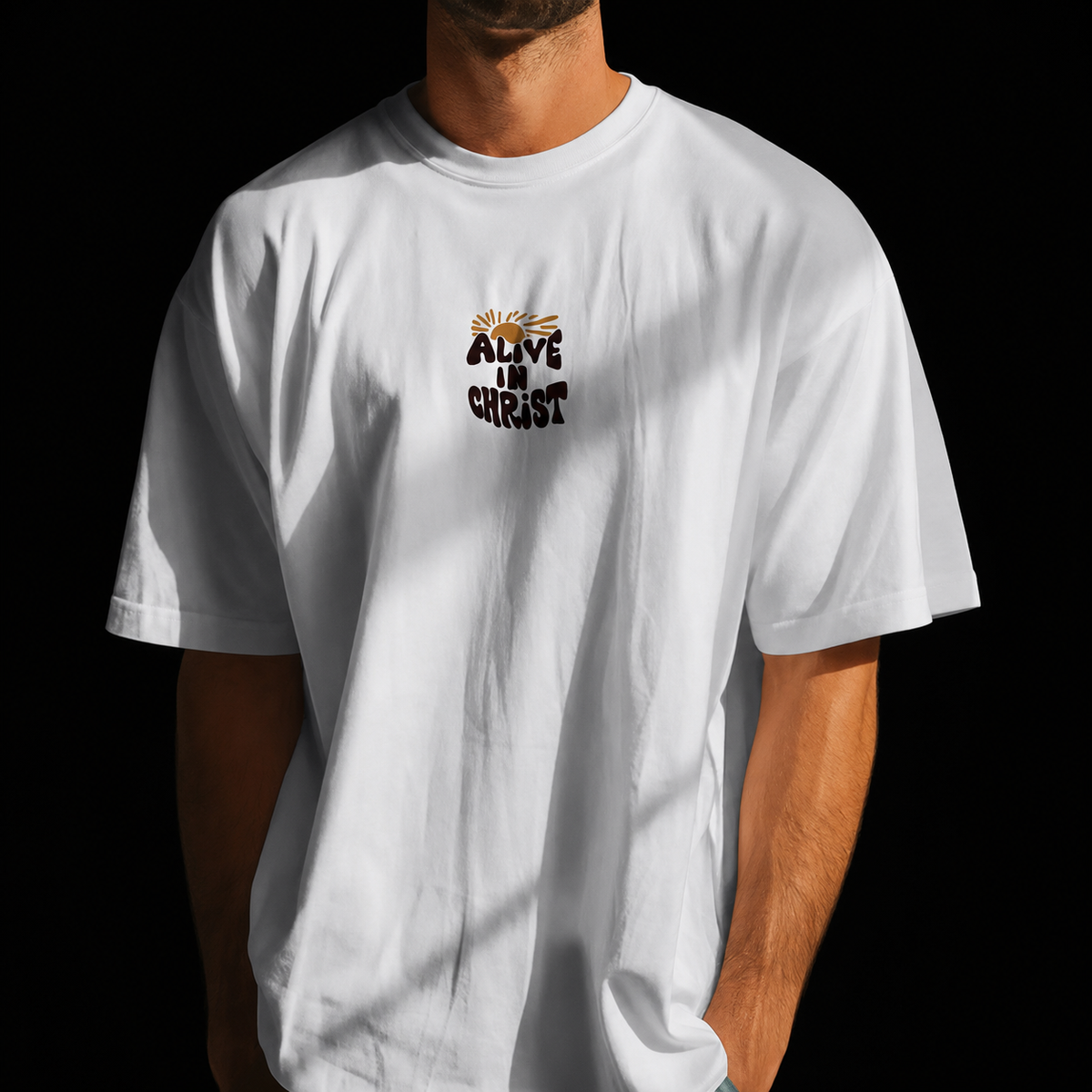 Camiseta Oversized Cristã Alive Fl