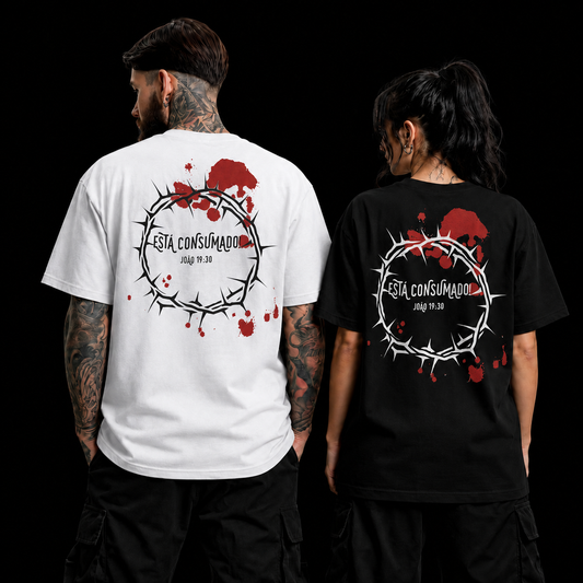 Camiseta Oversized Cristã Está Consumado