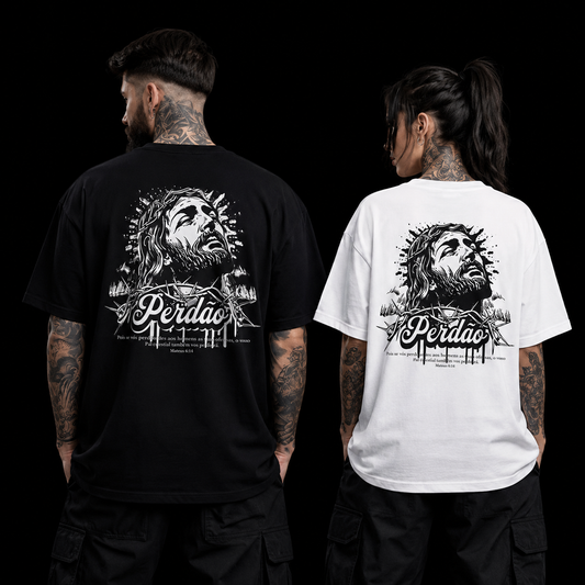 Camisa Oversized Jesus Perdão