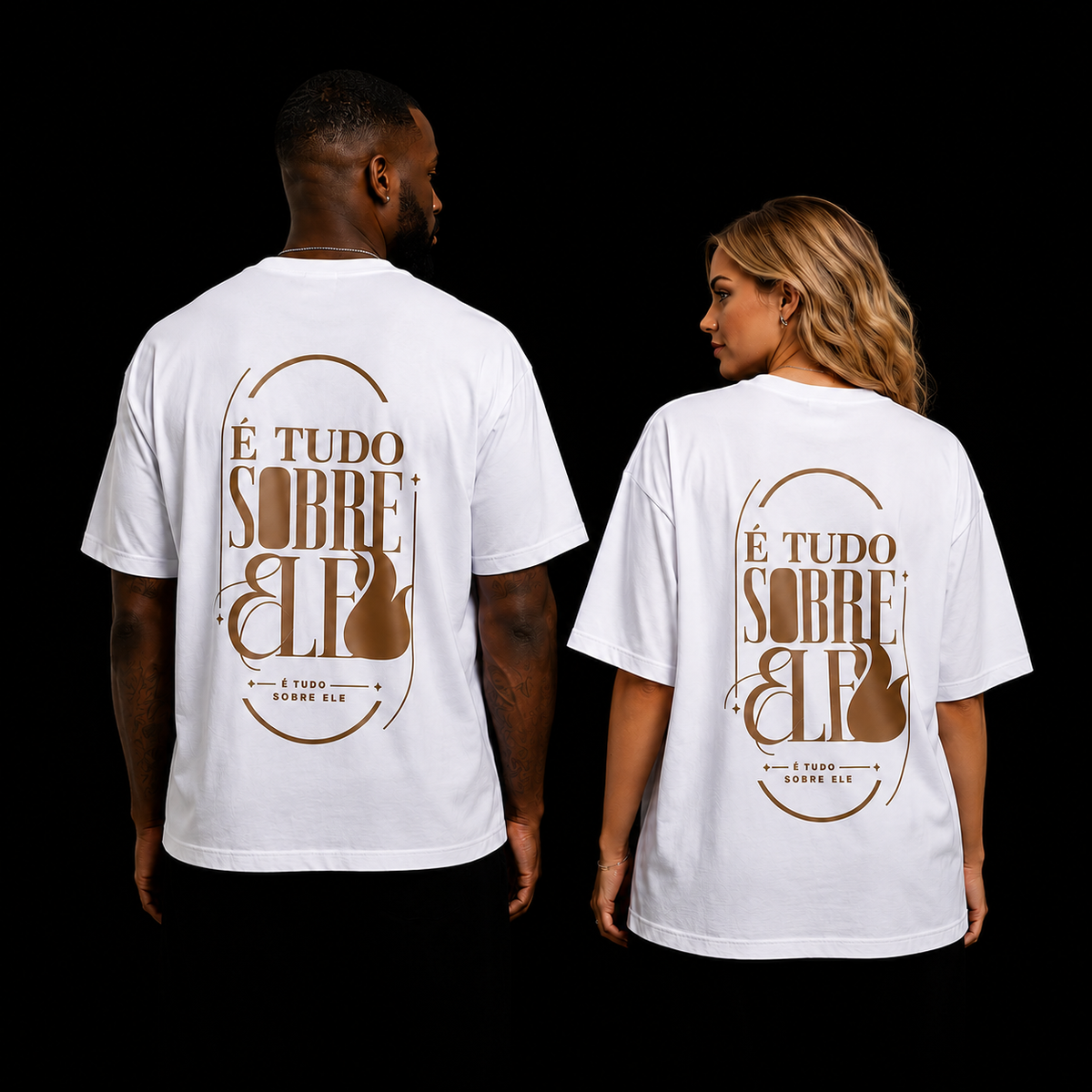 Camiseta Tudo Sobre Ele Oversized