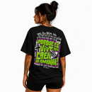 Camiseta Feminina Oversized Porque Ele Vive Cristã
