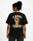 Camiseta Feminina Oversized Jesus Santo Terço
