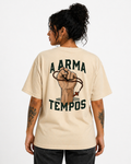 Camiseta Feminina Oversized Jesus Santo Terço