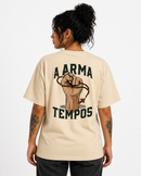 Camiseta Feminina Oversized Jesus Santo Terço