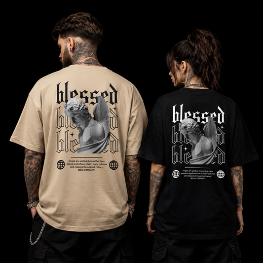 Camiseta Oversized Blessed Anjo