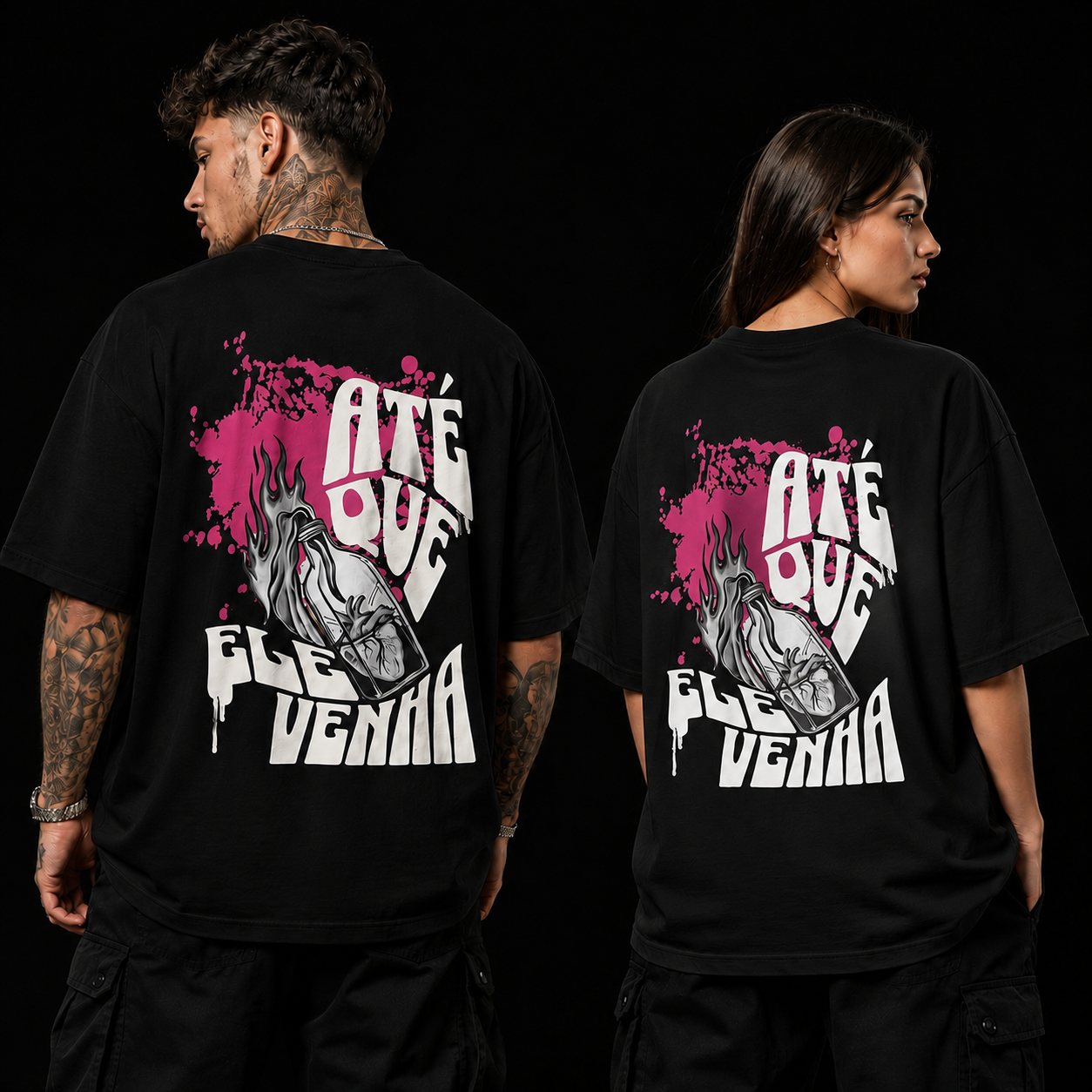 Camiseta Oversized Até Que O Senhor Venha