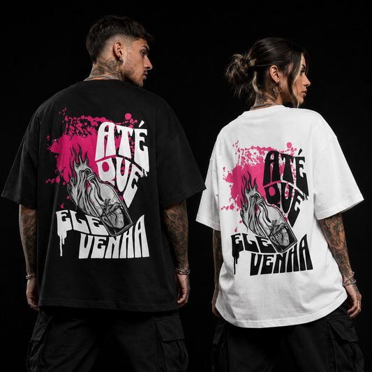 Camiseta Oversized Até Que O Senhor Venha