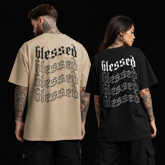 Camiseta Oversized Blessed