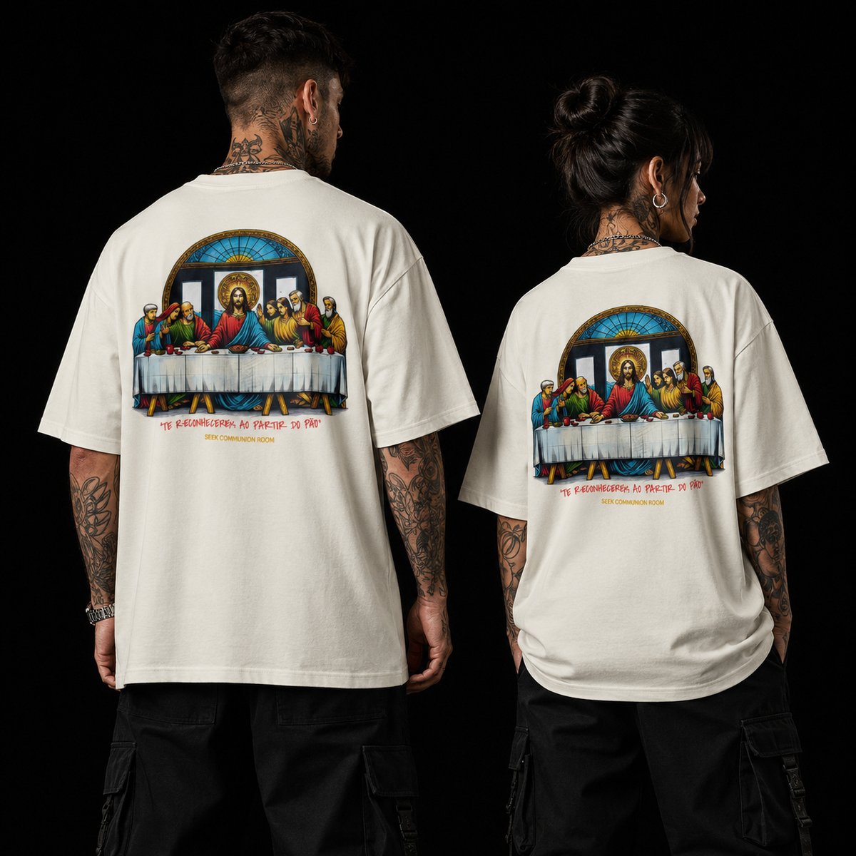 Camiseta Oversized Santa Ceia