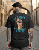 Camiseta Oversized Jesus Santo Terço