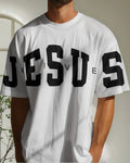 Camiseta Oversized Jesus Peito E Mangas