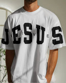 Camiseta Oversized Jesus Peito E Mangas