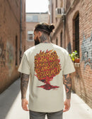 Camiseta Oversized Acenda O Fogo Em Mim