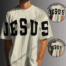 Camiseta Oversized Jesus Peito E Mangas