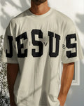 Camiseta Oversized Jesus Peito E Mangas