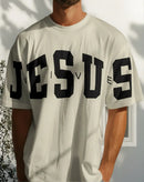 Camiseta Oversized Jesus Peito E Mangas