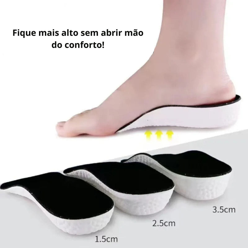 HeightMax Pro – Palmilha de Aumento de Altura Invisível