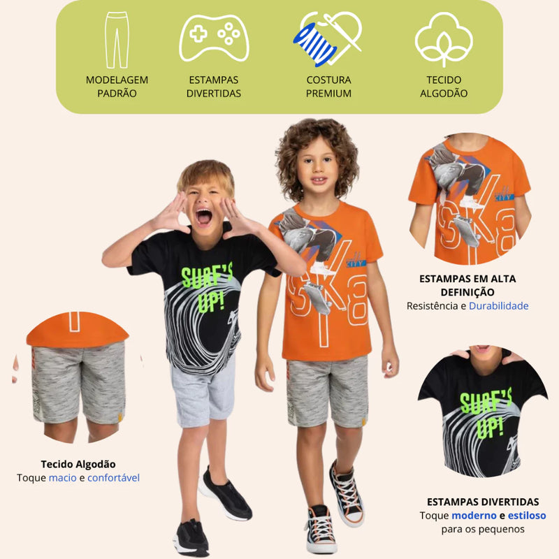 Kit Roupa Infantil Menino 10 Peças