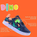 Tênis Infantil Dino Com Led Super Macio e Confortável