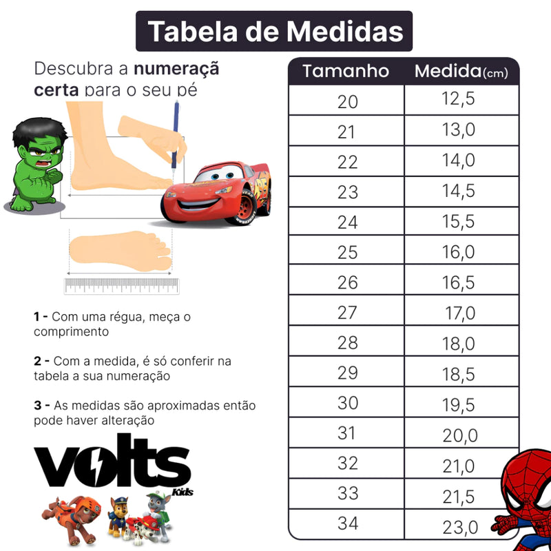 Tênis Infantil Dino Com Led Super Macio e Confortável