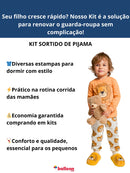 Kit 4 Peças Pijama Infantil