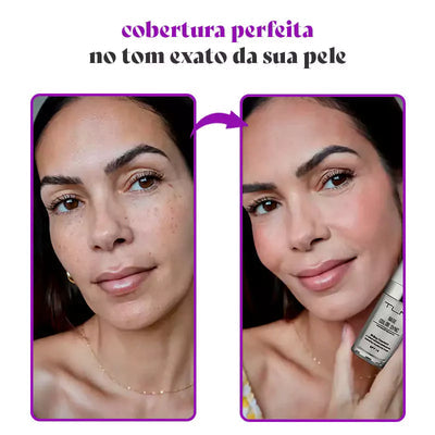 Base com Cobertura Total - Ajuste Perfeito ao Seu Tom de Pele